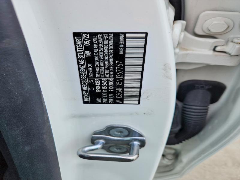 2022 Mercedes-benz A მანქანა იყიდება აუქციონზე, vin: W1K3G4EB5NJ367767, აუქციონის ნომერი: 52526506