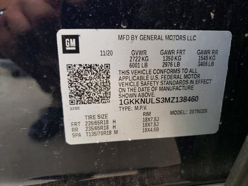 Продажа на аукционе авто 2021 Gmc Acadia, vin: 1GKKNULS3MZ138460, номер лота: 54669996