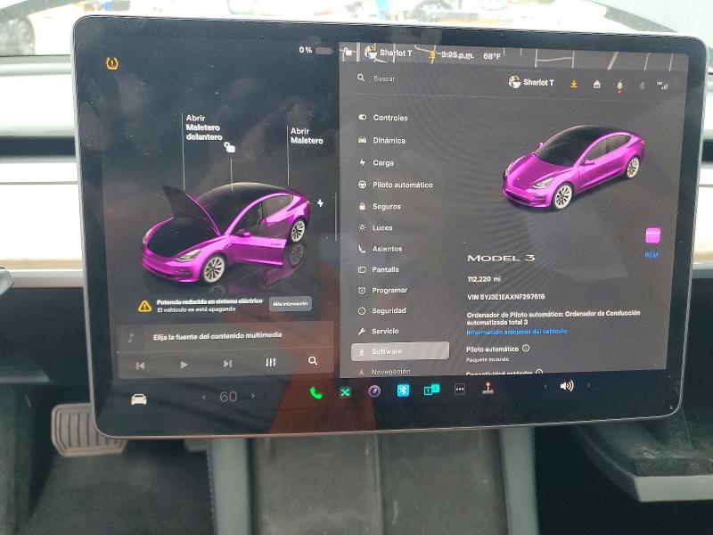 Aukcja sprzedaży 2022 Tesla Model 3, vin: 5YJ3E1EAXNF297616, numer aukcji: 52254186