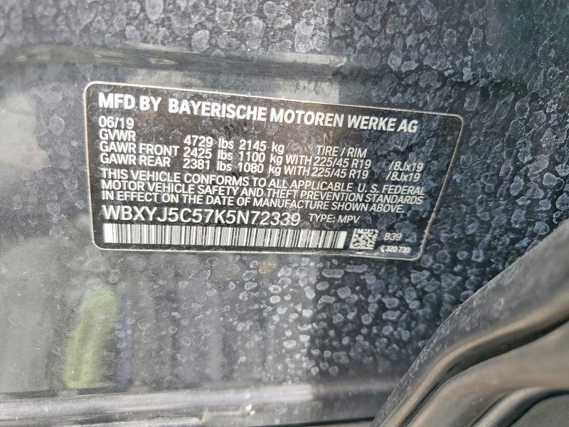 Продажа на аукционе авто 2019 Bmw X2, vin: WBXYJ5C57K5N72339, номер лота: 51761706
