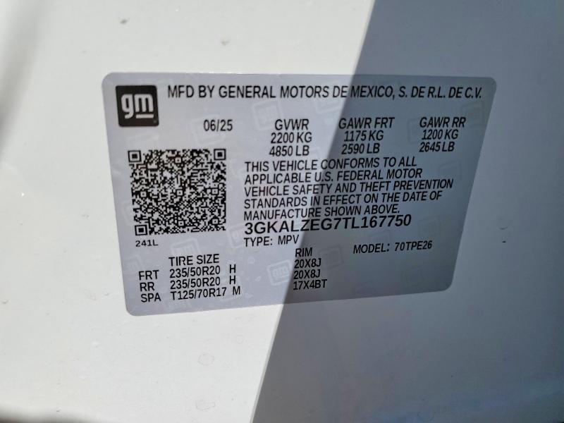Продаж на аукціоні авто 2026 Gmc Terrain, vin: 3GKALZEG7TL167750, номер лоту: 53659306