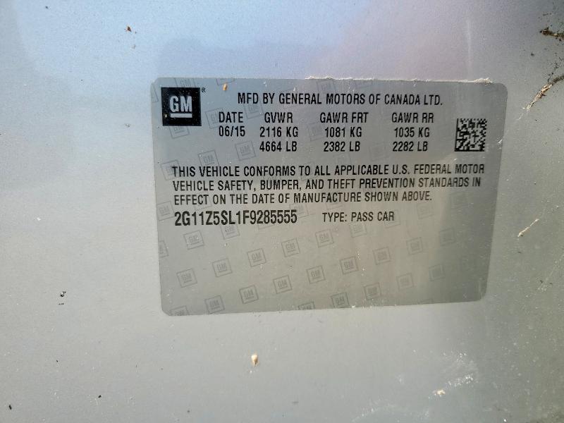 52909646 :رقم المزاد ، 2G11Z5SL1F9285555 vin ، 2015 Chevrolet Impala مزاد بيع