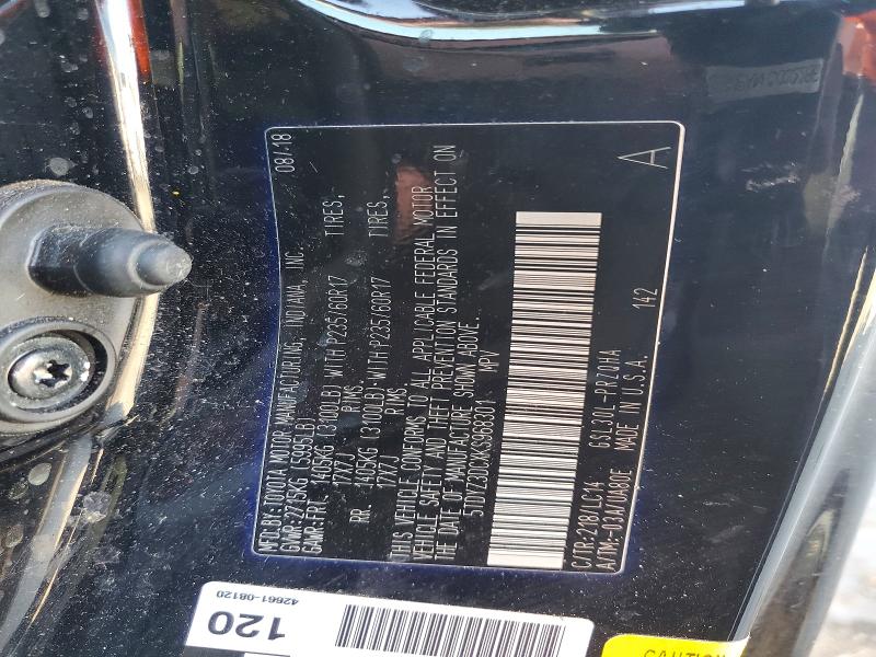 Продажа на аукционе авто 2019 Toyota Sienna, vin: 5TDYZ3DCXKS968301, номер лота: 52596506
