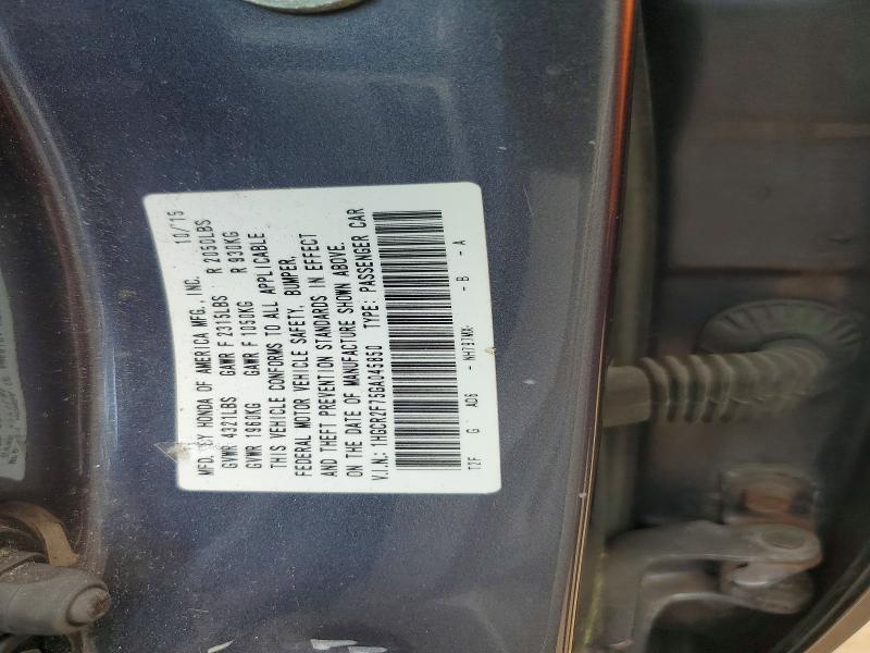 Продажа на аукционе авто 2016 Honda Accord, vin: 1HGCR2F75GA045850, номер лота: 53032996