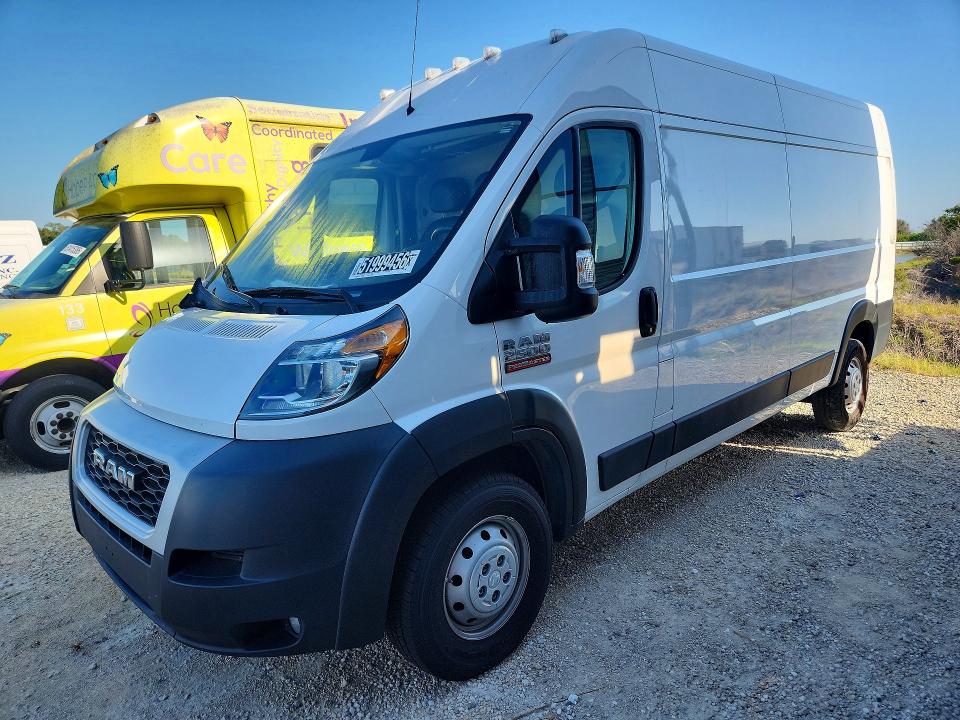 51999456 :رقم المزاد ، 3C6LRVDG0ME517990 vin ، 2021 Ram Promaster 2500 مزاد بيع