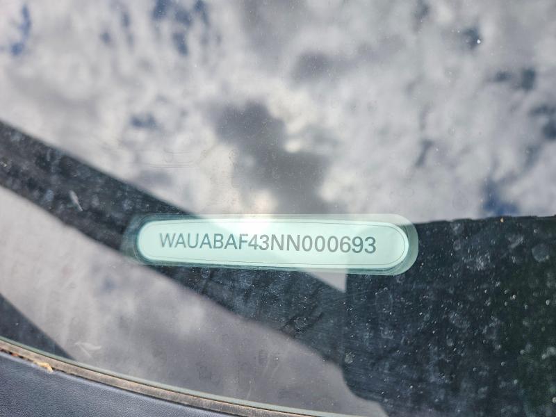 Продажа на аукционе авто 2022 Audi A4, vin: WAUABAF43NN000693, номер лота: 52413086
