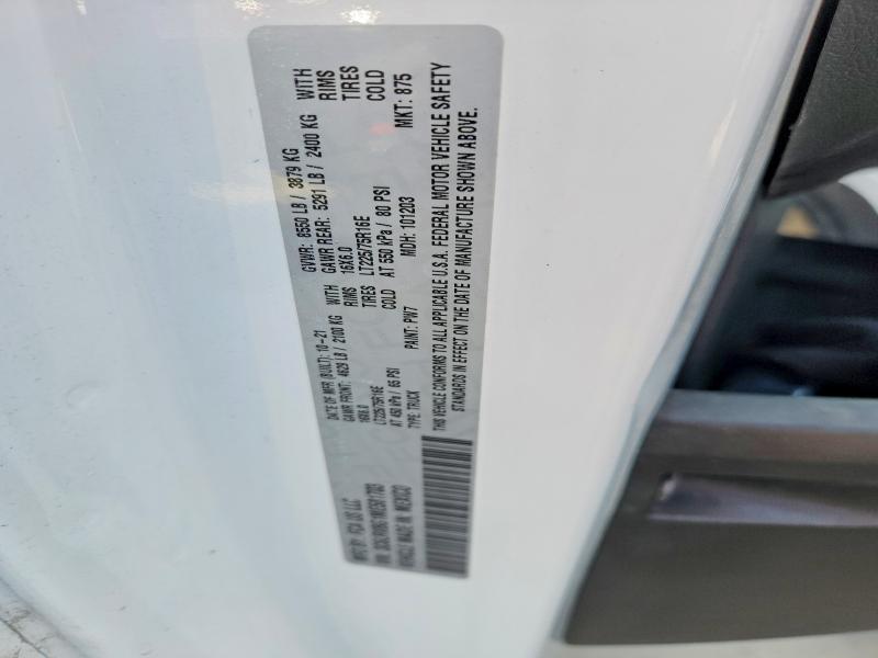 Продаж на аукціоні авто 2021 Ram Promaster 1500, vin: 3C6LRVBG1ME581703, номер лоту: 54420436