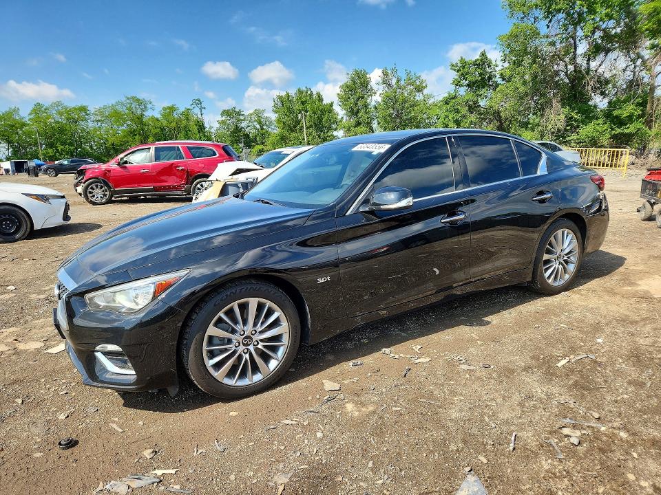 53543556 :رقم المزاد ، JN1EV7AR8KM593778 vin ، 2019 Infiniti Q50 مزاد بيع