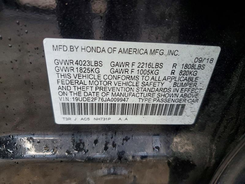 Aukcja sprzedaży 2018 Acura Ilx, vin: 19UDE2F76JA009947, numer aukcji: 52063626