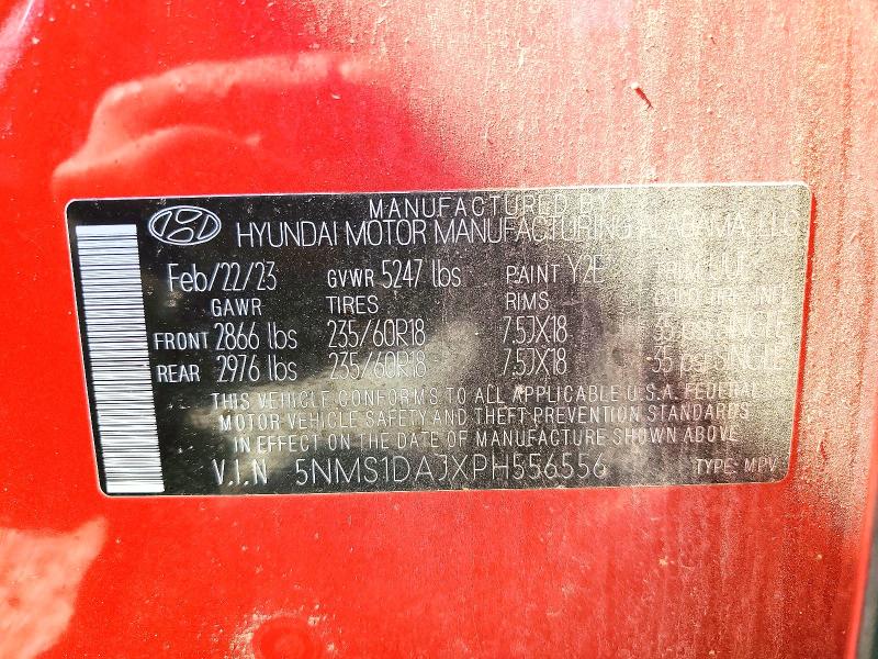 Продажа на аукционе авто 2023 Hyundai Santa Fe, vin: 5NMS1DAJXPH556556, номер лота: 55432686