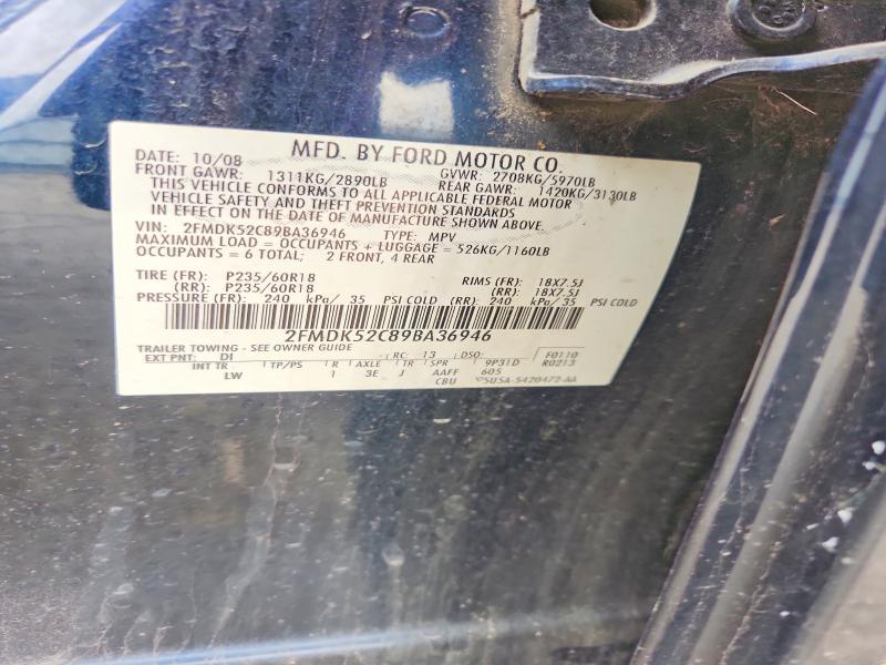 Aukcja sprzedaży 2009 Ford Flex, vin: 2FMDK52C89BA36946, numer aukcji: 52533776