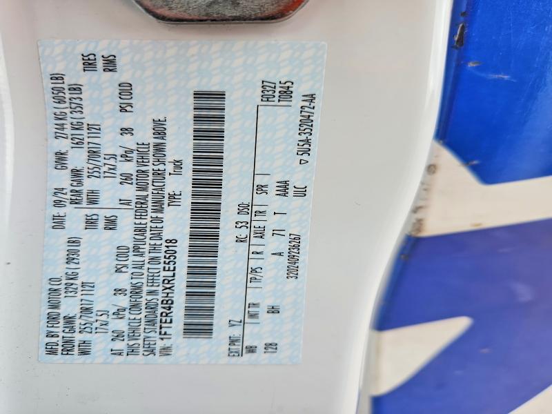 51448426 :رقم المزاد ، 1FTER4BHXRLE55018 vin ، 2024 Ford Ranger مزاد بيع