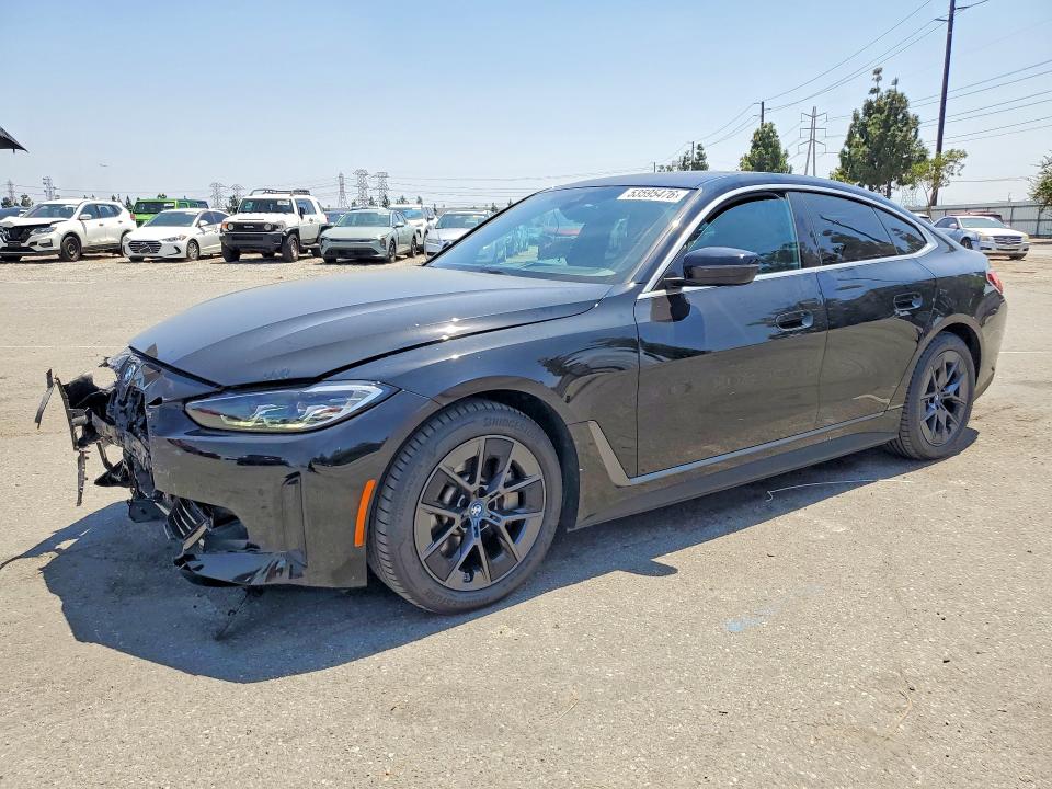 2024 Bmw I4 მანქანა იყიდება აუქციონზე, vin: WBY43AW05RFS71991, აუქციონის ნომერი: 53595476