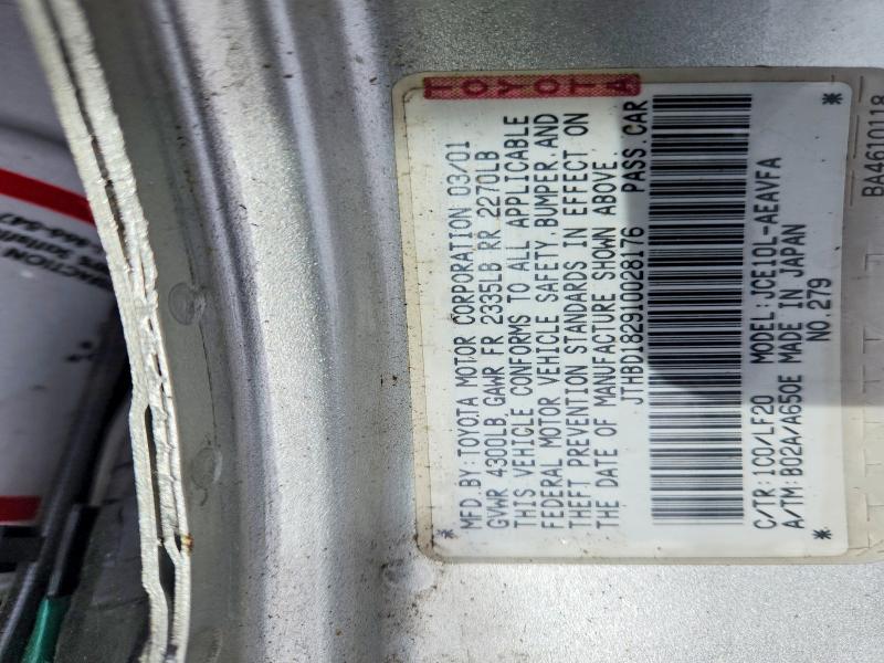 Продажа на аукционе авто 2001 Lexus Is, vin: JTHBD182910028176, номер лота: 55463026