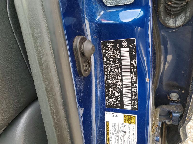 Продажа на аукционе авто 2008 Toyota Prius, vin: JTDKB20U987694479, номер лота: 55444576