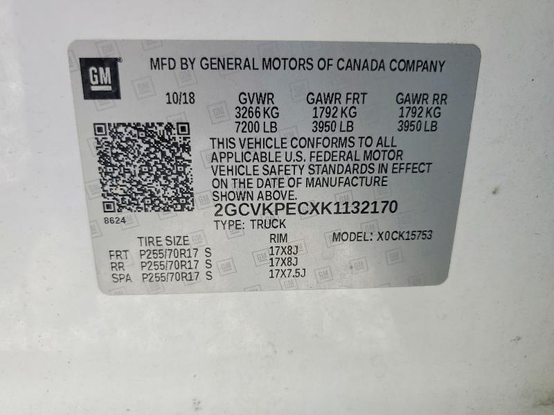 Продажа на аукционе авто 2019 Chevrolet Silverado Ld, vin: 2GCVKPECXK1132170, номер лота: 55115836