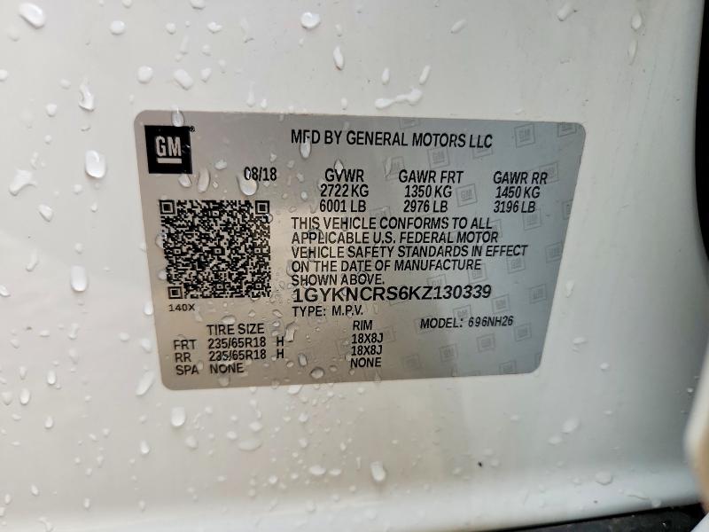 Продажа на аукционе авто 2019 Cadillac Xt5, vin: 1GYKNCRS6KZ130339, номер лота: 54957546