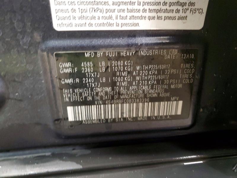 52691126 :رقم المزاد ، 4S4BRBFC0B3383396 vin ، 2011 Subaru Outback مزاد بيع
