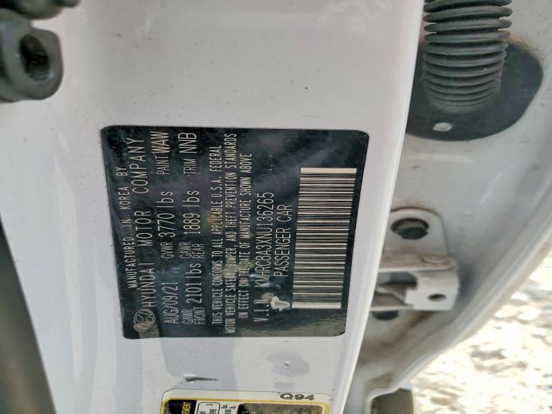 Продажа на аукционе авто 2022 Hyundai Venue, vin: KMHRC8A3XNU136265, номер лота: 52729926