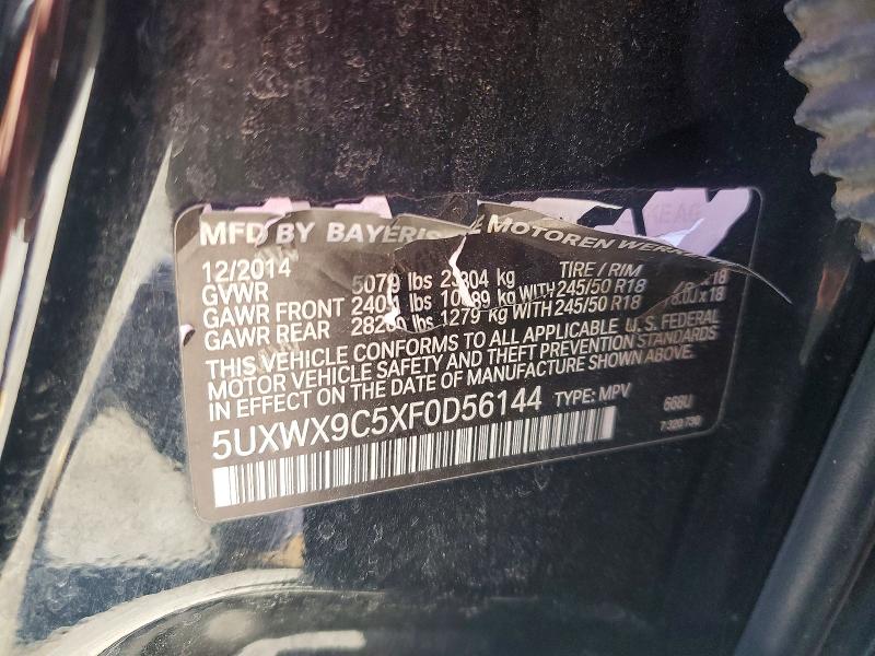Продаж на аукціоні авто 2015 Bmw X3, vin: 5UXWX9C5XF0D56144, номер лоту: 52296016