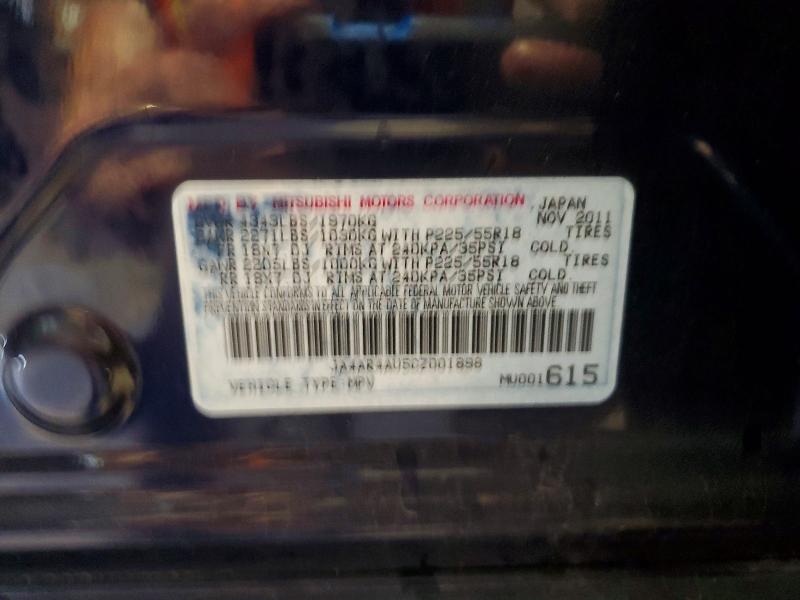 Aukcja sprzedaży 2012 Mitsubishi Outlander Sport, vin: JA4AR4AU5CZ001898, numer aukcji: 55041696