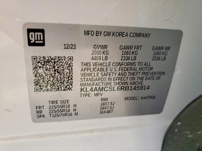 Продажа на аукционе авто 2024 Buick Encore Gx, vin: KL4AMCSL6RB145914, номер лота: 55050966