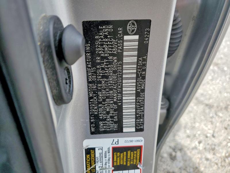 Aukcja sprzedaży 2016 Toyota Camry, vin: 4T1BF1FK2GU123075, numer aukcji: 53266686