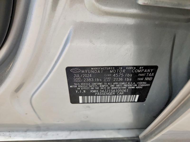 Продажа на аукционе авто 2025 Hyundai Sonata Hybrid, vin: KMHL34JJ1SA105061, номер лота: 53635326