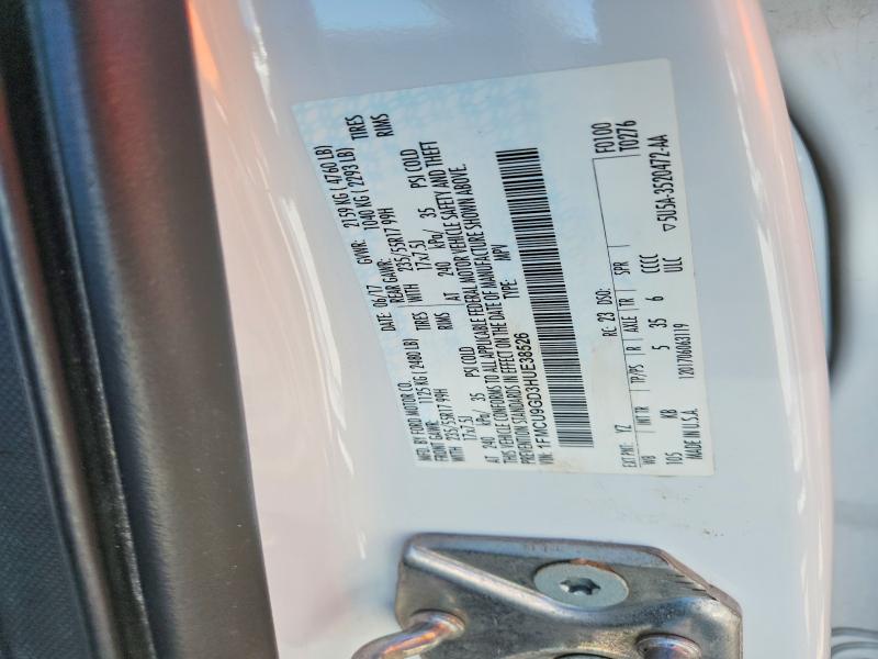 Aukcja sprzedaży 2017 Ford Escape, vin: 1FMCU9GD3HUE38526, numer aukcji: 52068156