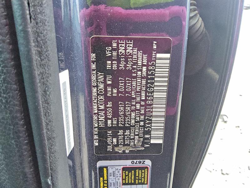 Aukcja sprzedaży 2014 Hyundai Santa Fe Sport, vin: 5XYZU3LB6EG211585, numer aukcji: 52765536