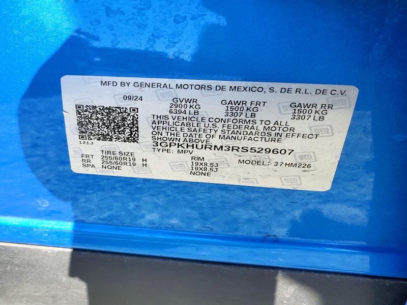 Продаж на аукціоні авто 2024 Honda Prologue, vin: 3GPKHURM3RS529607, номер лоту: 52929516