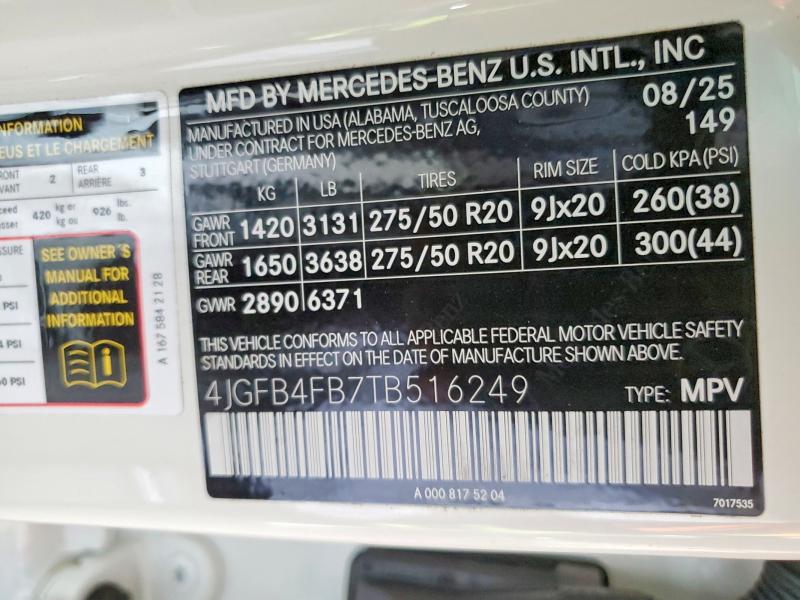 Продаж на аукціоні авто 2026 Mercedes-benz Gle, vin: 4JGFB4FB7TB516249, номер лоту: 55529136
