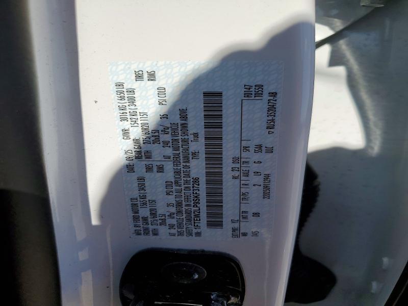 2025 Ford F150 მანქანა იყიდება აუქციონზე, vin: 1FTEW2LP9SKF37286, აუქციონის ნომერი: 55377206