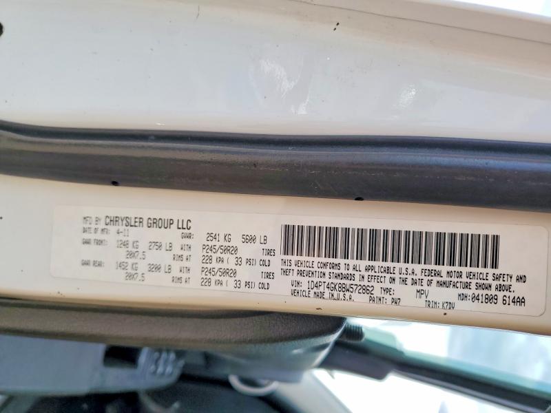 2011 Dodge Nitro მანქანა იყიდება აუქციონზე, vin: 1D4PT4GK8BW572862, აუქციონის ნომერი: 52490736