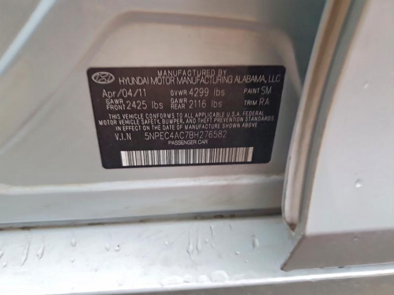 53356426 :رقم المزاد ، 5NPEC4AC7BH276582 vin ، 2011 Hyundai Sonata مزاد بيع