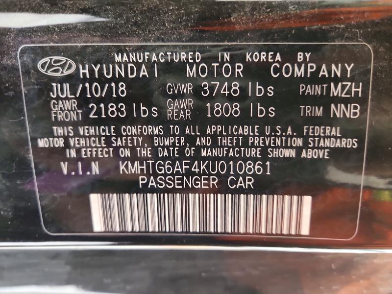 Продаж на аукціоні авто 2019 Hyundai Veloster, vin: KMHTG6AF4KU010861, номер лоту: 52721146