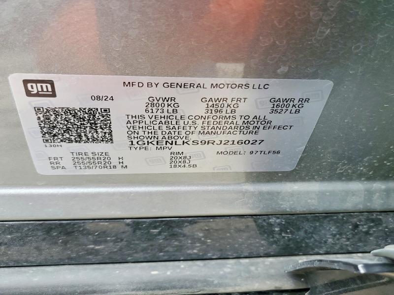 Aukcja sprzedaży 2024 Gmc Acadia, vin: 1GKENLKS9RJ216027, numer aukcji: 53228416