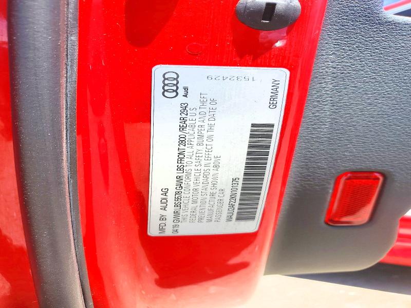 Продаж на аукціоні авто 2019 Audi A7, vin: WAUU2AF22KN101375, номер лоту: 53624216