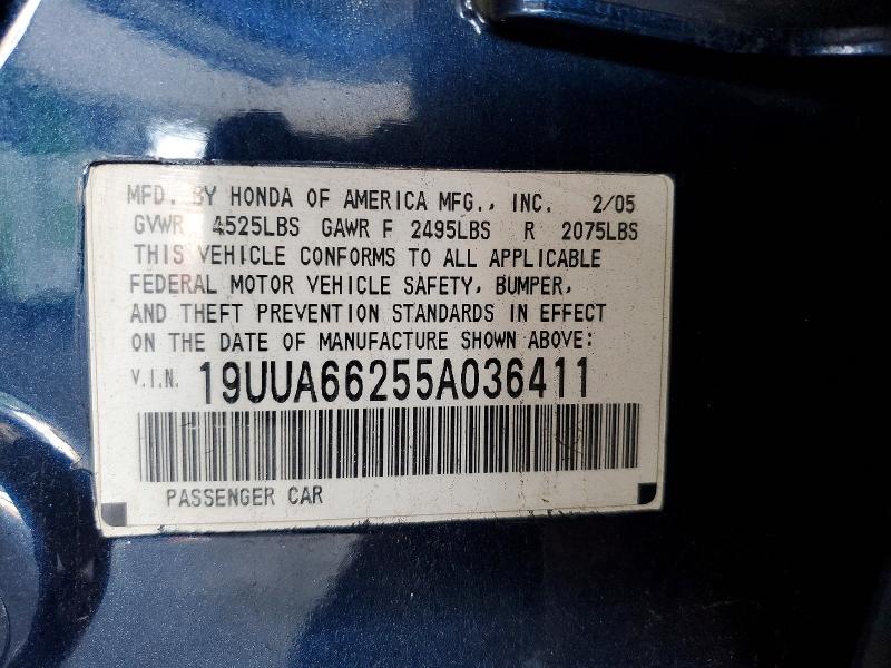 Auction sale of the 2005 Acura Tl, vin: 19UUA66255A036411, lot number: 52246956