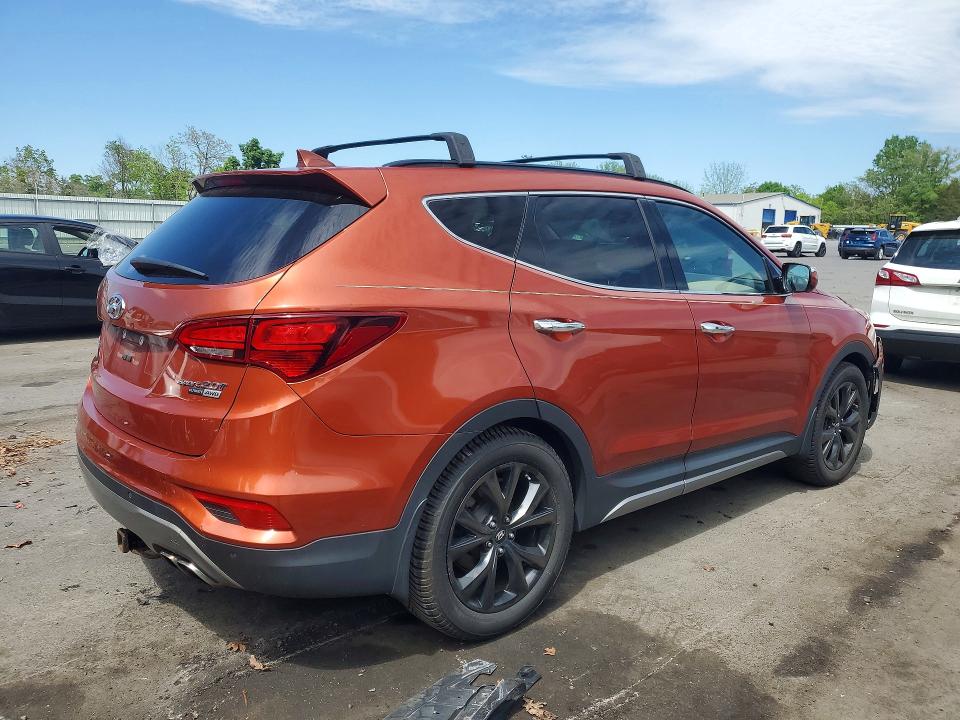 2017 Hyundai Santa Fe Sport მანქანა იყიდება აუქციონზე, vin: 5XYZWDLA9HG407712, აუქციონის ნომერი: 52995996