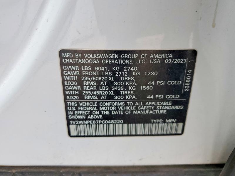 Продажа на аукционе авто 2023 Volkswagen Id.4, vin: 1V2WNPE87PC048220, номер лота: 54326446