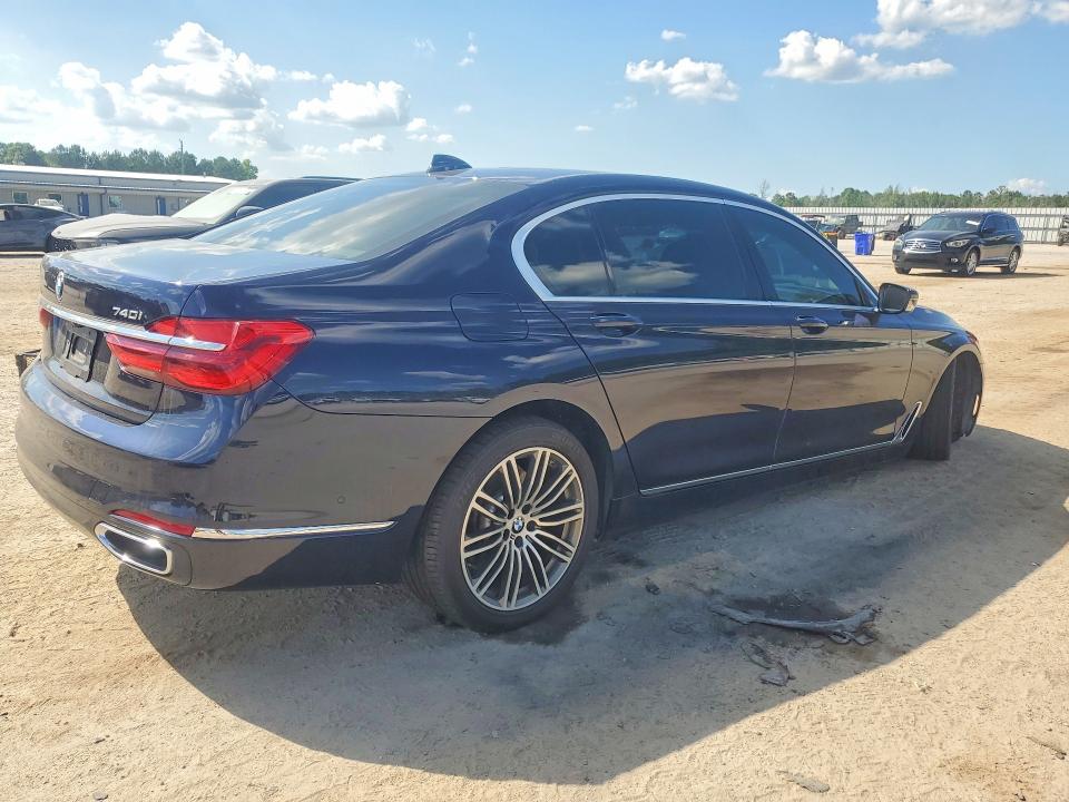 2017 Bmw 740 მანქანა იყიდება აუქციონზე, vin: WBA7E2C36HG741321, აუქციონის ნომერი: 53868446
