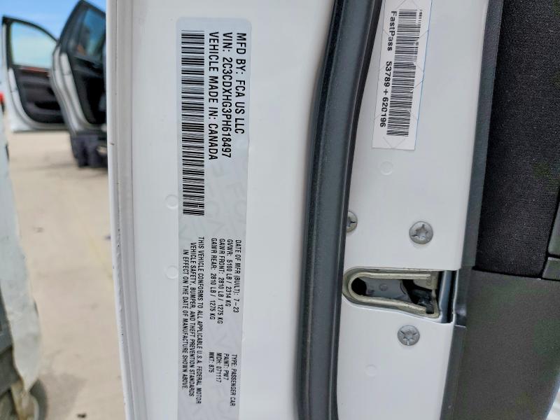 Продажа на аукционе авто 2023 Dodge Charger, vin: 2C3CDXHG3PH618497, номер лота: 52328506
