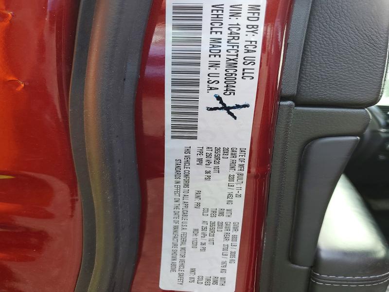 Продажа на аукционе авто 2021 Jeep Grand Cherokee, vin: 1C4RJFCTXMC600445, номер лота: 53946916
