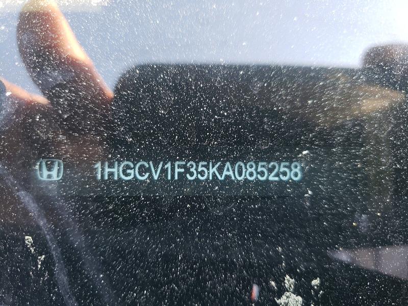 Продаж на аукціоні авто 2019 Honda Accord, vin: 1HGCV1F35KA085258, номер лоту: 53919366