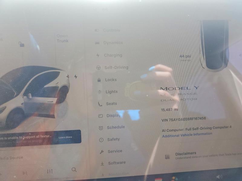 Aukcja sprzedaży 2024 Tesla Model Y, vin: 7SAYGAEE6RF167456, numer aukcji: 55096236