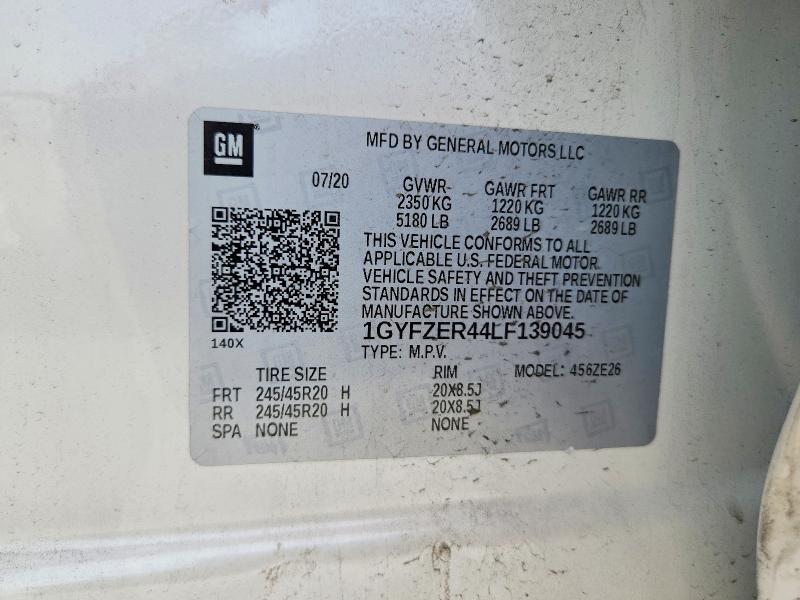 Aukcja sprzedaży 2020 Cadillac Xt4, vin: 1GYFZER44LF139045, numer aukcji: 51435786