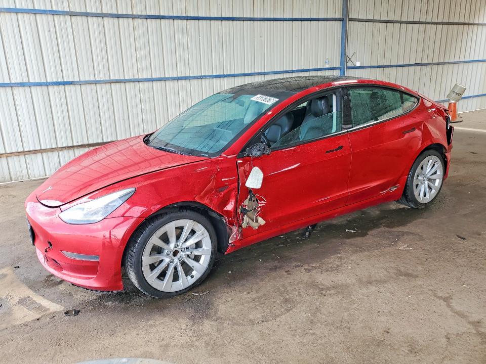 55387676 :رقم المزاد ، 5YJ3E1EAXNF287894 vin ، 2022 Tesla Model 3 مزاد بيع