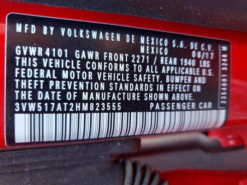 Продаж на аукціоні авто 2017 Volkswagen Beetle, vin: 3VW517AT2HM823555, номер лоту: 52818846