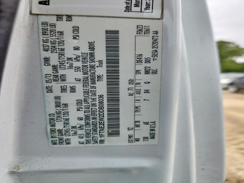 2013 Ford Econoline მანქანა იყიდება აუქციონზე, vin: 1FTNE2EW2DDB08036, აუქციონის ნომერი: 54936436
